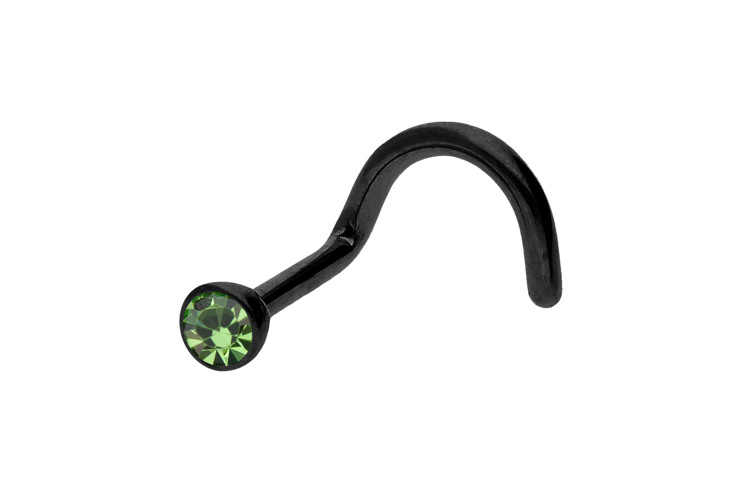 Chirurgenstahl Nasenstecker Nasenpiercing Spirale KRISTALL ++SALE++